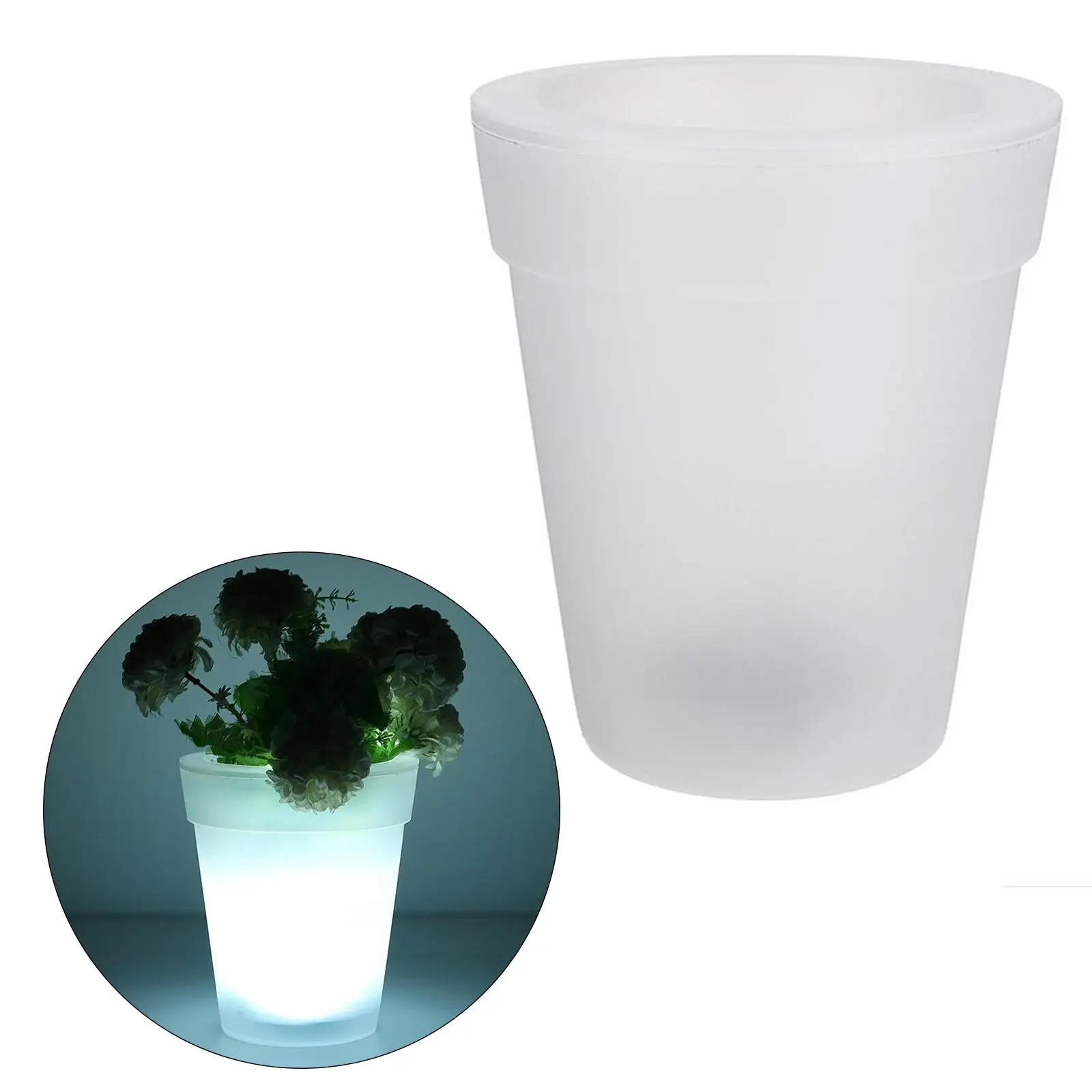 

Solar LED Flowerpot Flower Pot Outdoor Decorative Planter Vase Waterproof