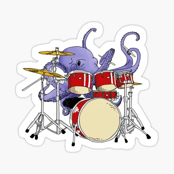 Rocktopus 5 шт. наклейки для дома, гостиной, ноутбука, задний бампер, автомобильный декор, бутылки для воды, окна, настенная комната, печать, искусство, аниме