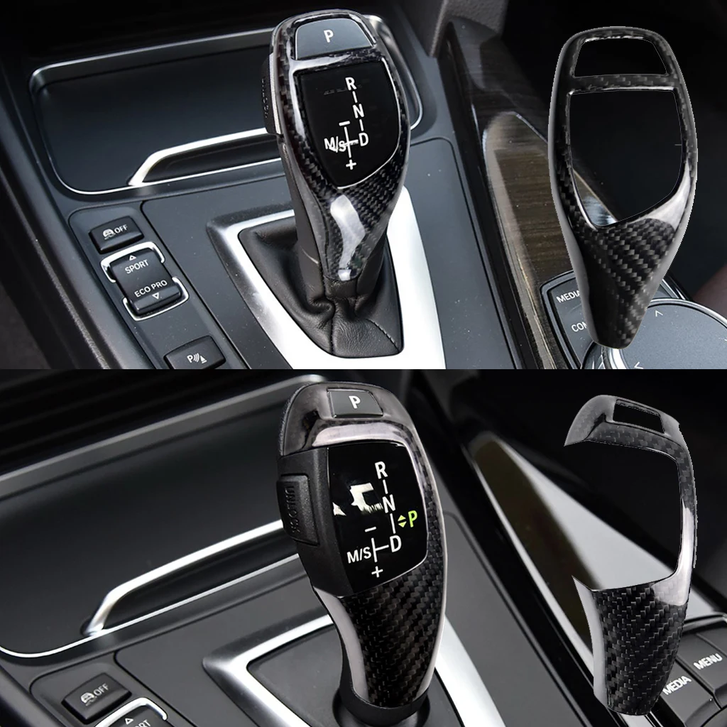 

Carbon Fiber Style Gear Shift Handle Sleeve Button Cover Stickers For BMW 1 2 3 5 Series X3 X4 X5 X6 F30 F10 f32 F25 F15 F16