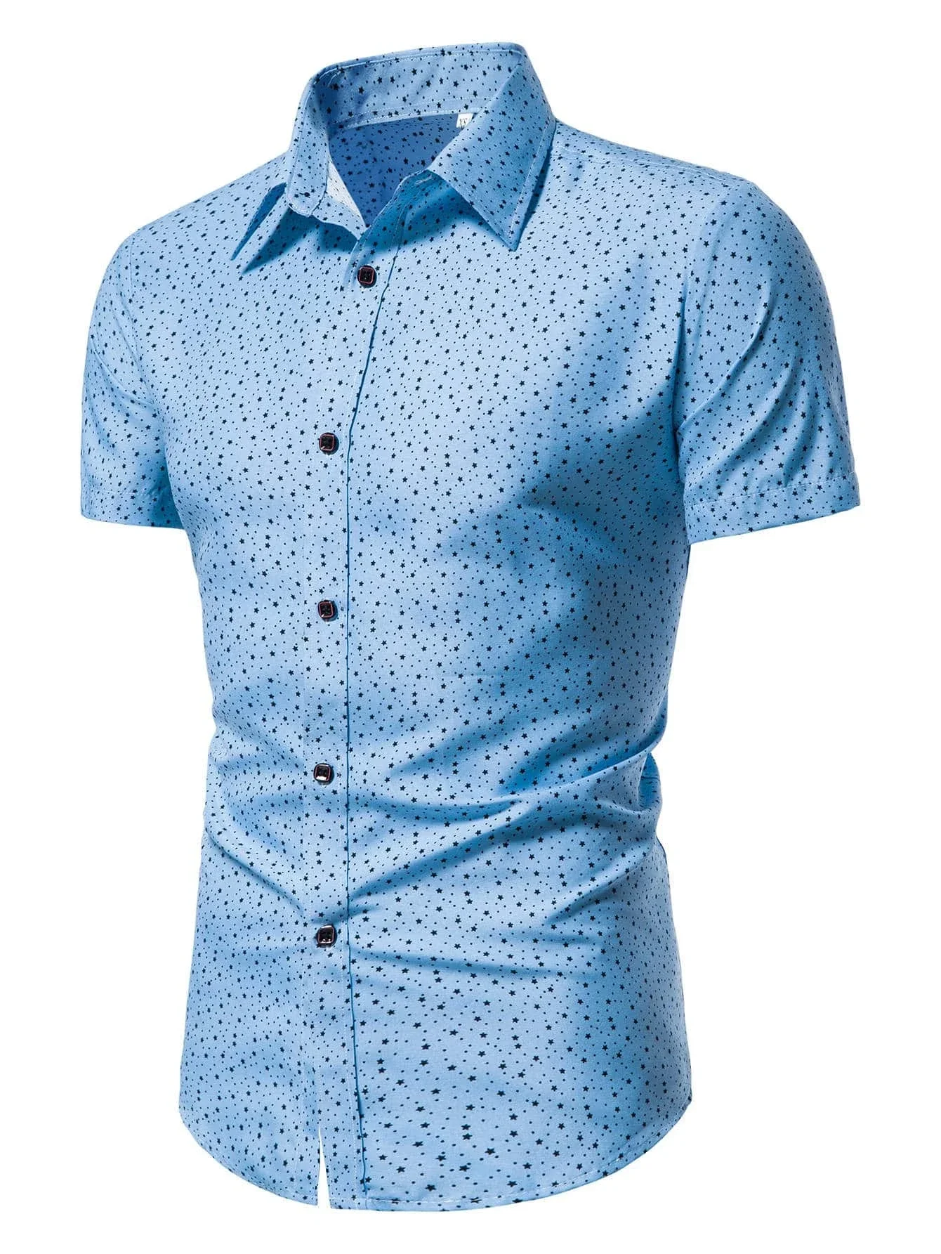 

Men Galaxy Print Button Up Shirt
