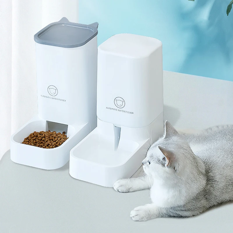 

3.8L Large Capacity Pet Cat Automatic Food Water Dispenser Fountain Bottle Bowl Dog Cat Drinker Feeder Dog Drinking Pet Supplies