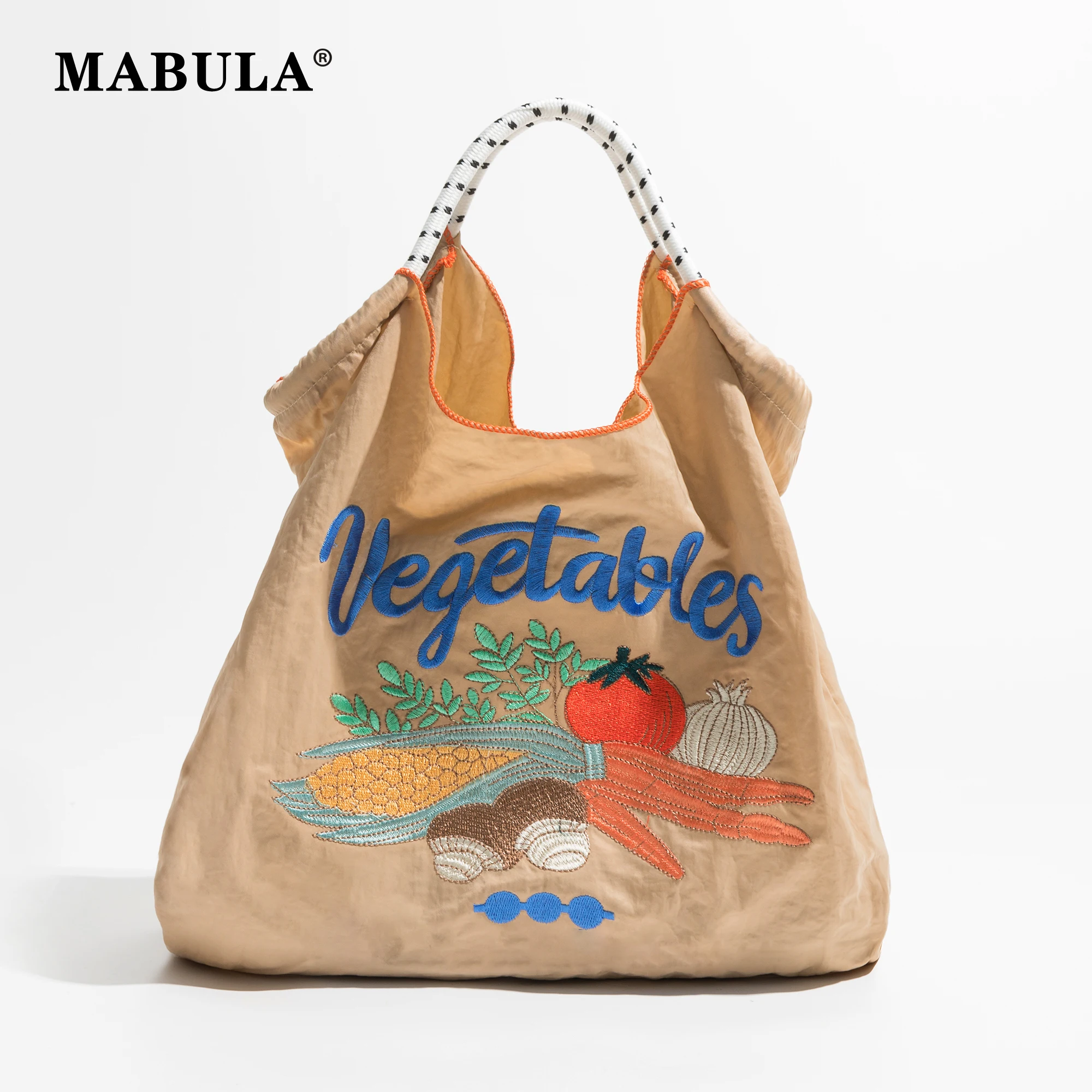 

Мабула мультфильм легкий Оксфорд женская сумка для покупок Японский узор многоразовые сумки через плечо Большая вместительная сумка