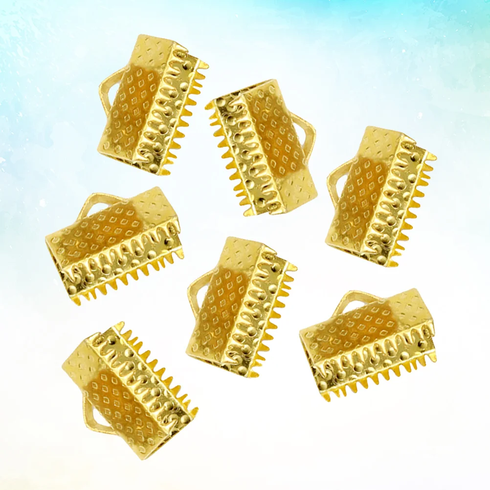 100 шт. зажимы для молнии с покрытием на концах ленты металлические пряжки Mazi