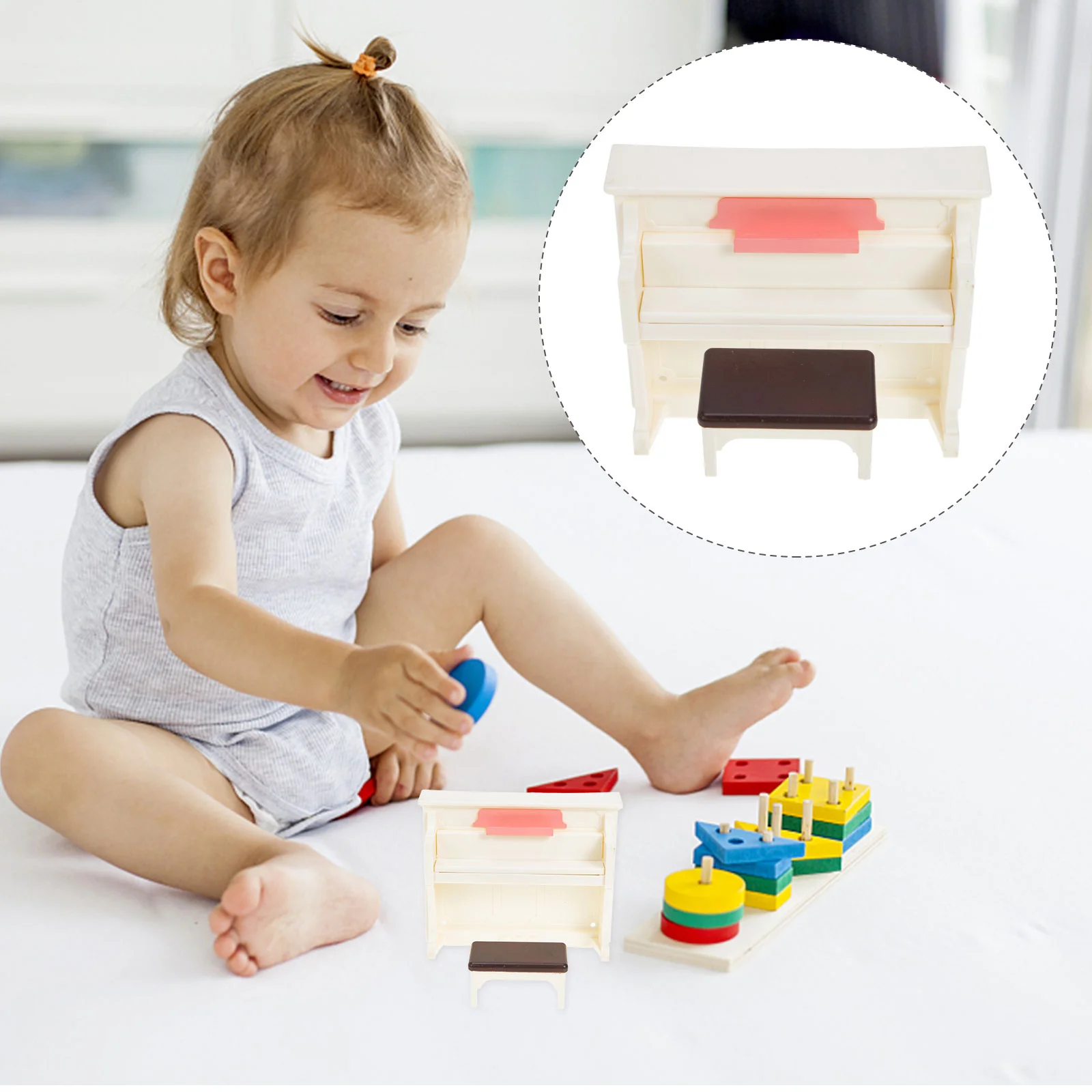 2 комплекта мини-пианино детский игрушечный дом аксессуары модель из