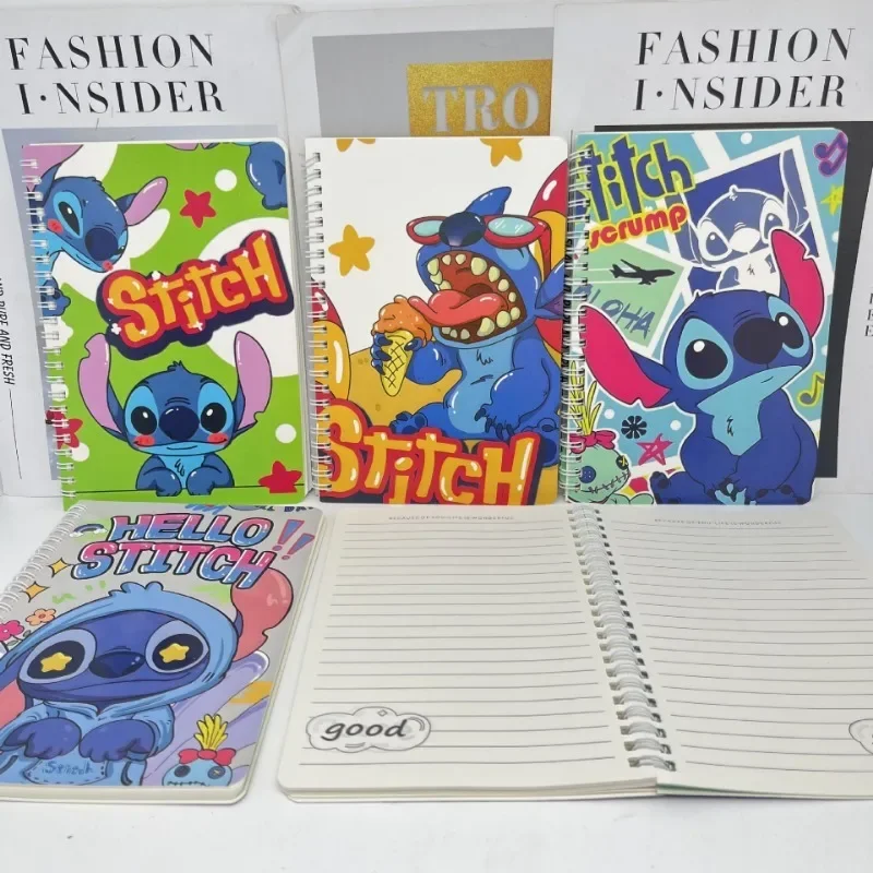Блокнот Disney Stitch с героями мультфильмов аниме милый портативный стижок книга на