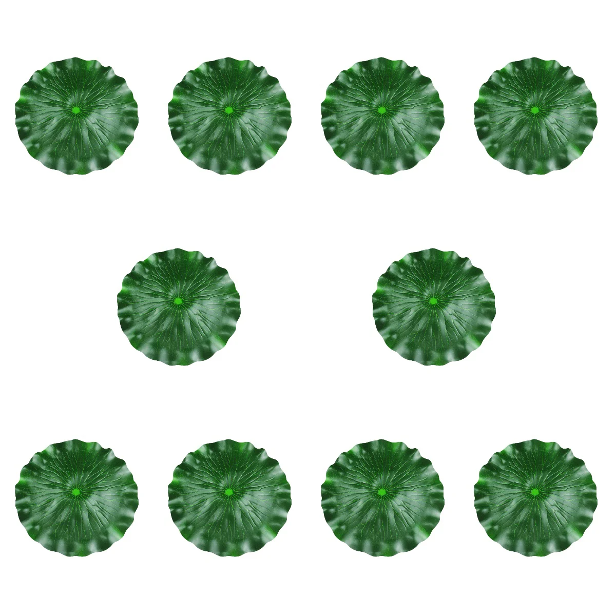 

10 Count Simulated Lotus Leaf Novel Greenery Aquarium Photography Eva Simulation Leaves Fish Tank Pool Floating