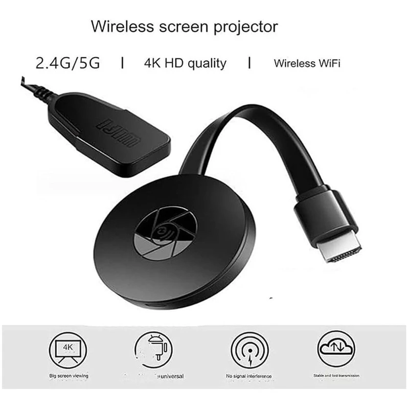 Проектор с синхронизированным экраном 2 4G 1080P