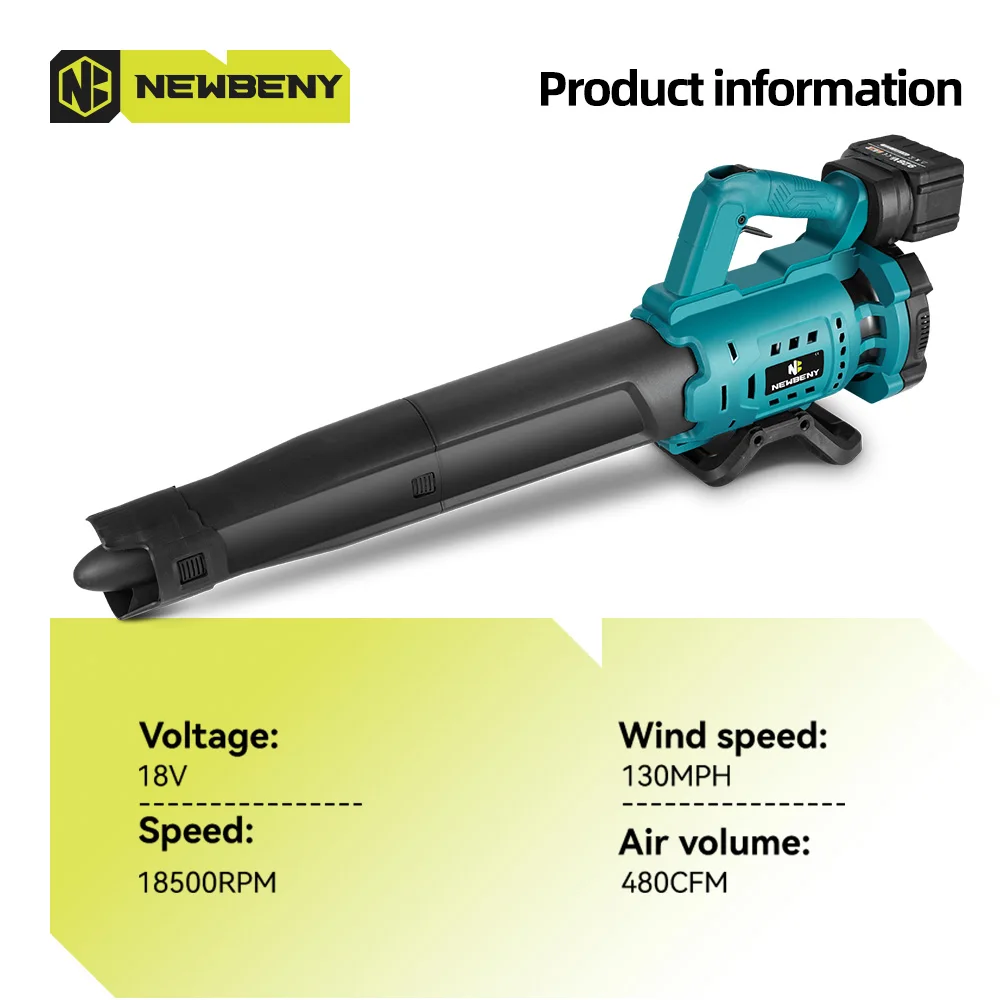 NEWBENY эффективный электрический воздуходувка беспроводной регулируемый