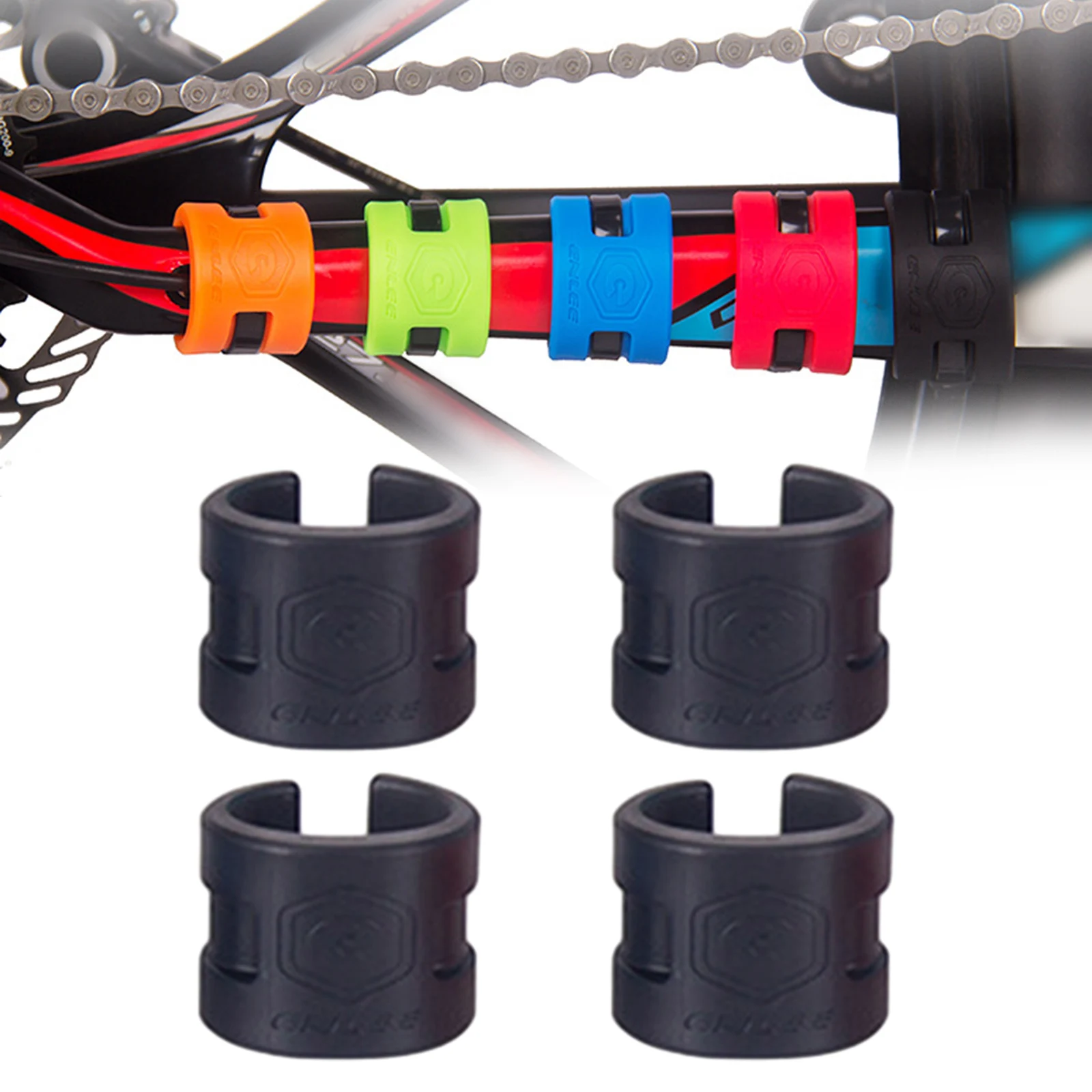 

Mountain Bike Rear Fork Front Fork Anti-Collision Rubber Protection Chain Guard Protector MTB Road Bicycle Anti-scratch Guard