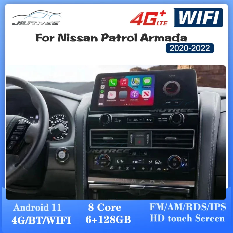 

Автомагнитола на Android 11,0 для Nissan патруль Армада 2020-2022, магнитола, Авторадио, мультимедийный плеер с GPS Навигатором, экран головного устройства