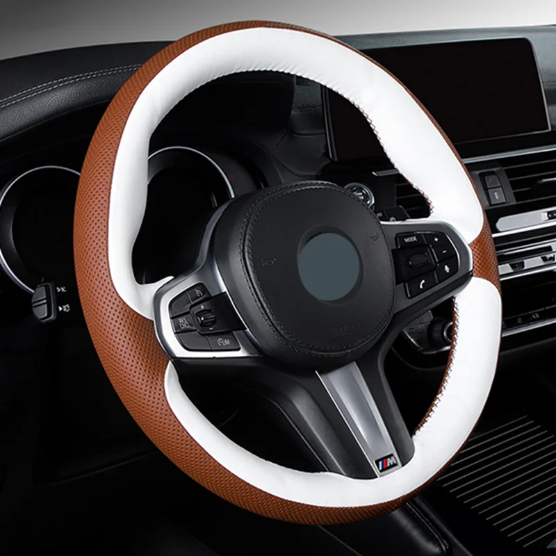 

DIY Genuine Leather Steering Wheel Cover For BMW M Sport G30 G31 G32 G20 G21 G11 G12 G14 G15 G16 X3 G01 X4 G02 X7 G07 X5 G05