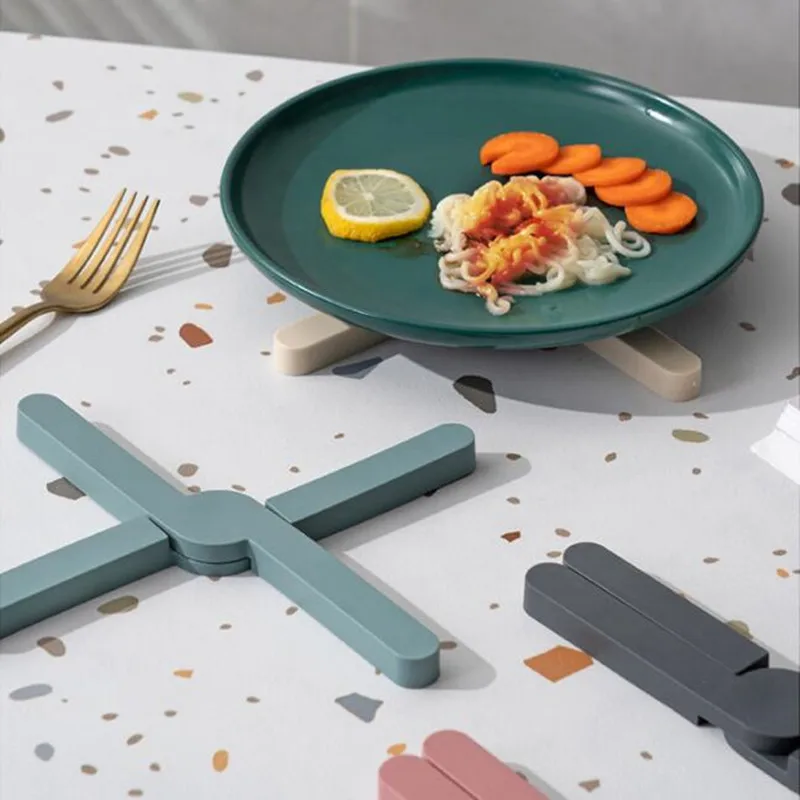 Силиконовый термостойкий Коврик складной нескользящий коврик для сковороды