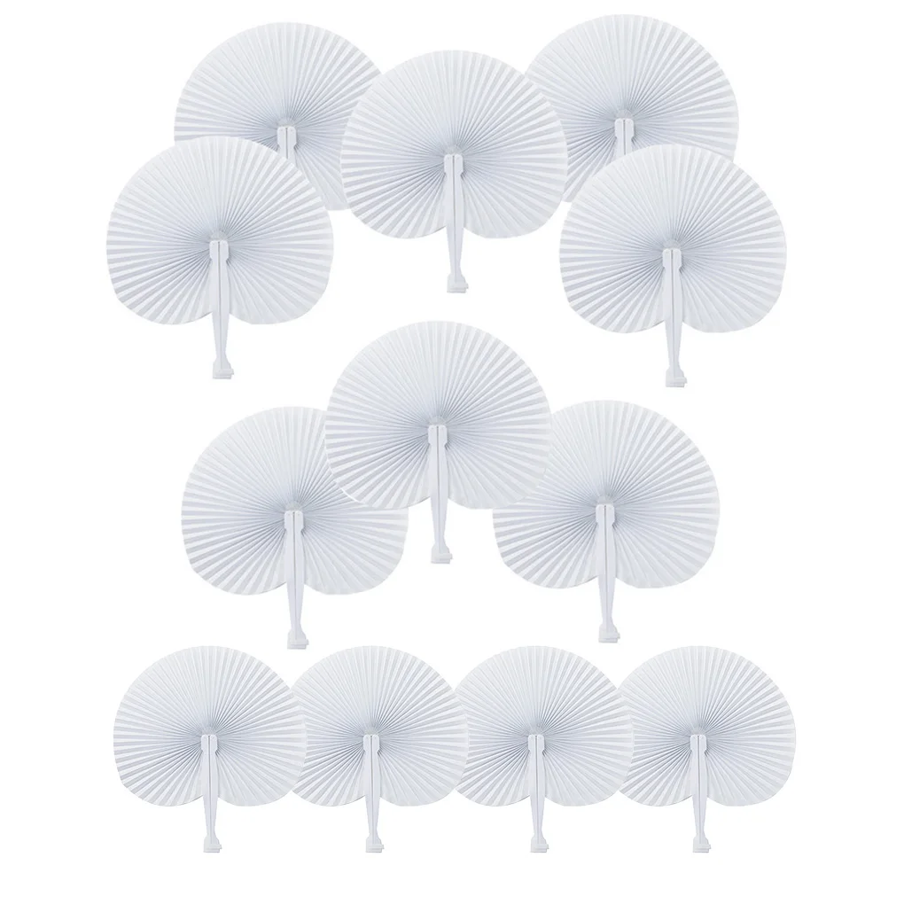 

12 шт., декоративные вентиляторы для путешествий и вечеринок