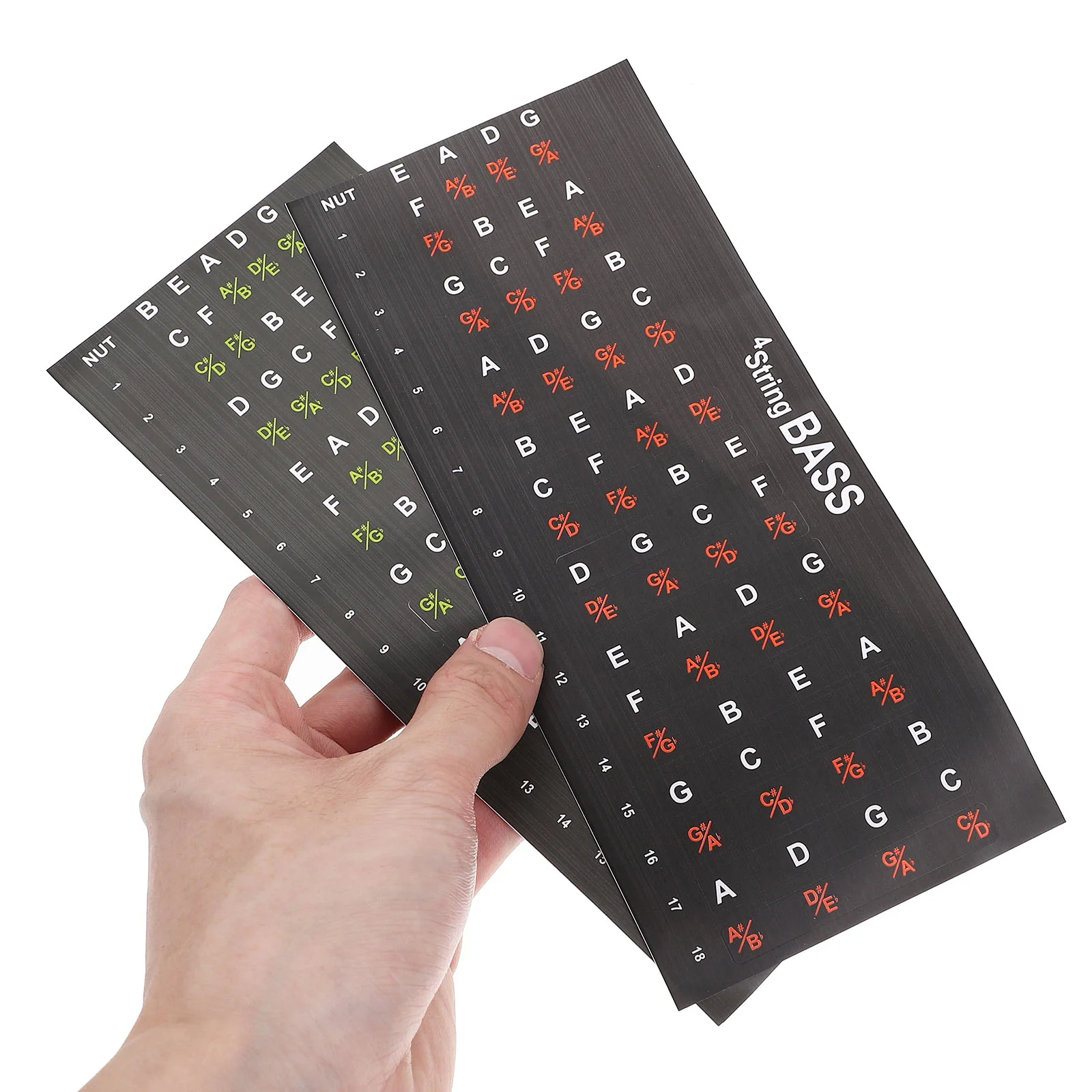 2 шт. наклейки на гриф гитары для начинающих обучающая записка наклейка бумажные