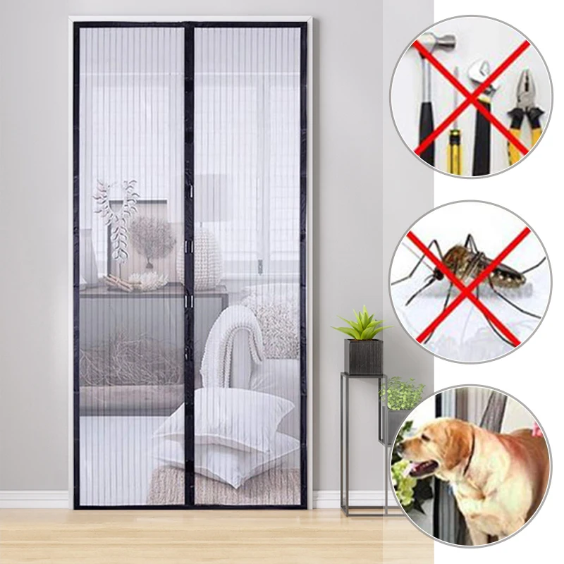 

Screen Breathable Door Close Anti-insect Mosquito Net Automatic Summer Door Seamless Proof Screen Mesh Fly Net Curtain Partition