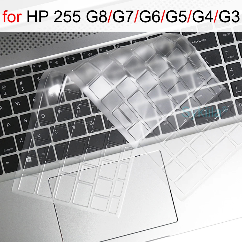 Keyboard Cover for HP 255 G8 255 G7 G6 G5 G4 G3 Essential Laptop NoteBook PC Silicone Protector Skin Case TPU Accessories 15.6