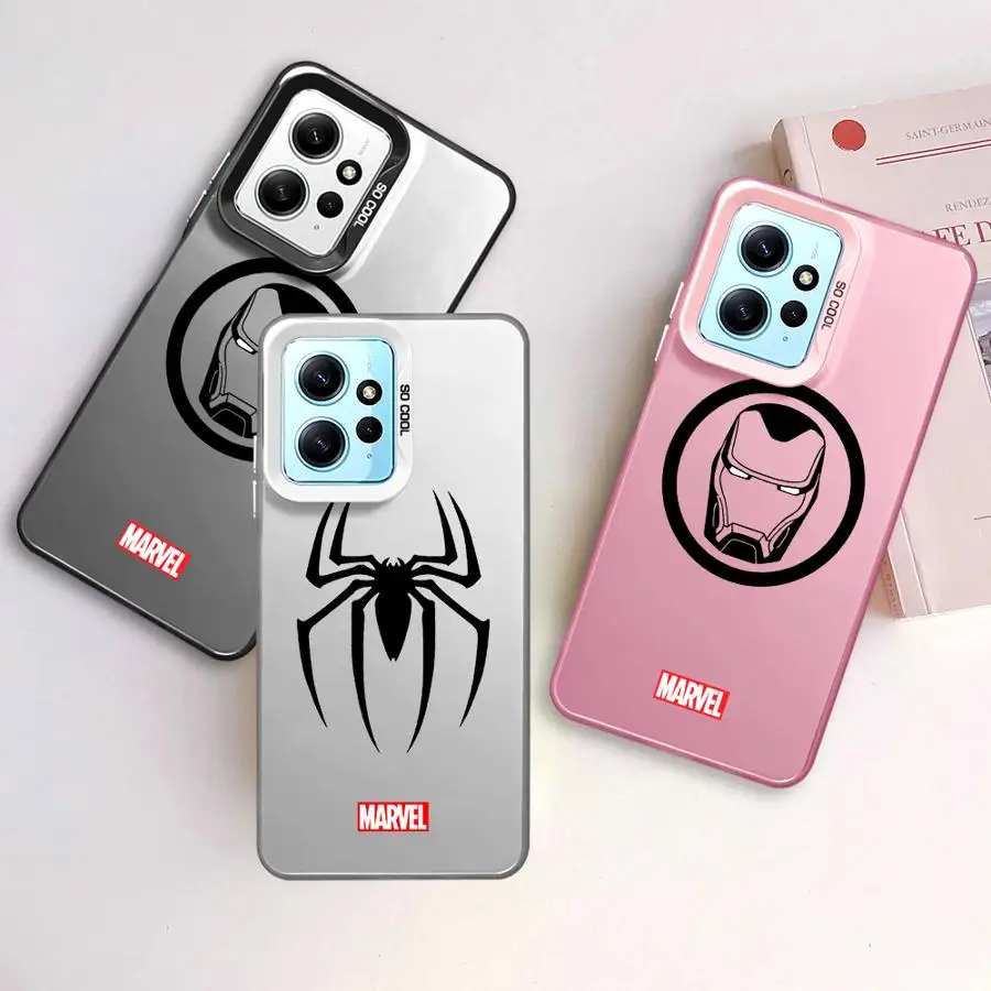 Чехол для телефона с логотипом Marvel Spider Man Iron Xiaomi Redmi Note 13 12 Pro 10 11s 12S 11 Plus 10s Cover
