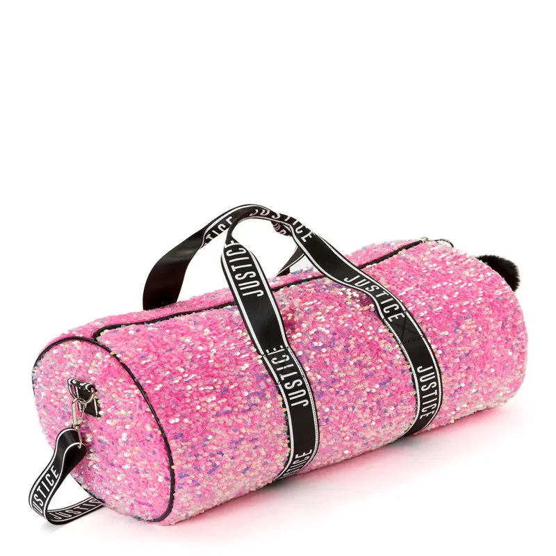 Girls Weekender Duffel Handbag Pink