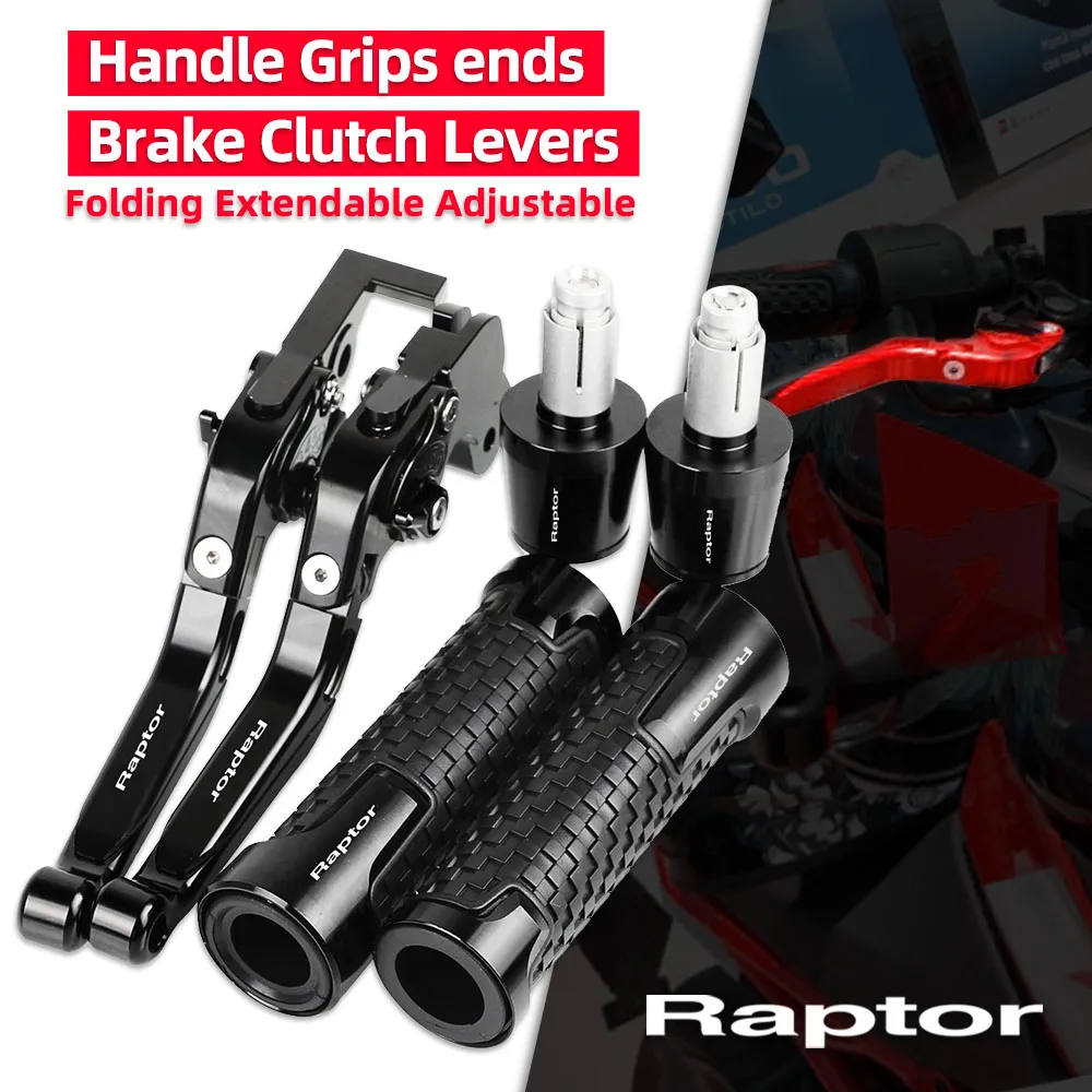 

Motorcycle Aluminum Brake Clutch Levers Handlebar Hand Grips ends For YAMAHA YFM700 R Raptor 2000 2001 2002 2003 2004 2005 2006