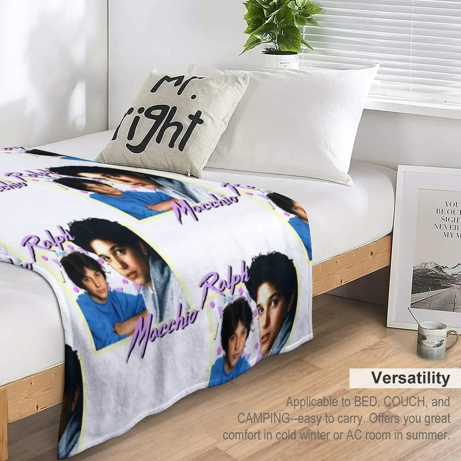 Одеяло 80-х годов Ральф Маккио косплей аниме милые клетчатые одеяла для диванов