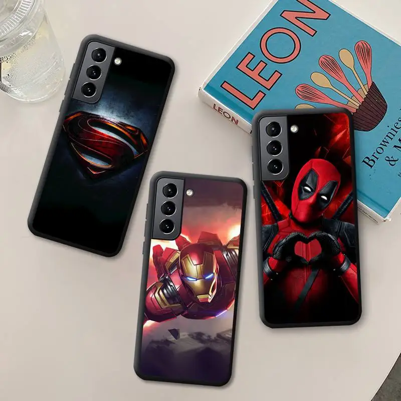 

Marvel super hero iron man spider man Phone Case Silicone for Samsung Galaxy S21 Ultra S20 FE M11 S8 S9 Plus S10 5G lite 2020