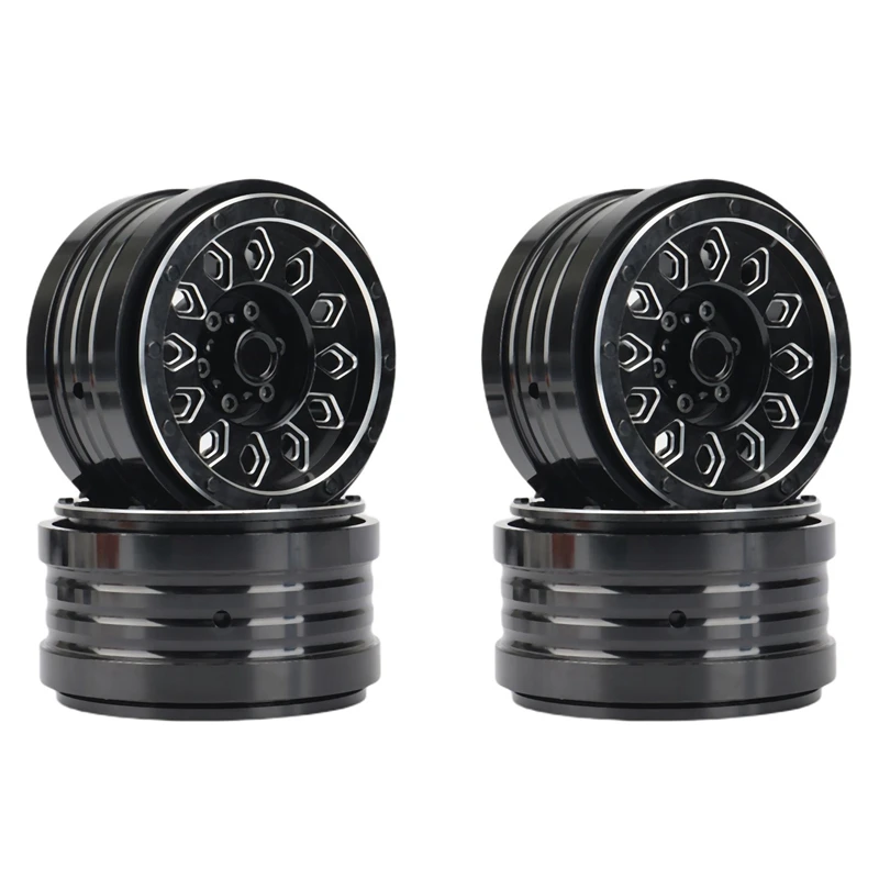 

4PCS Metal 2.9 Beadlock Wheel Rim Hub For 1/6 RC Crawler Car Axial SCX6 AXI05000 JEEP JLU Upgrades Parts Accessories