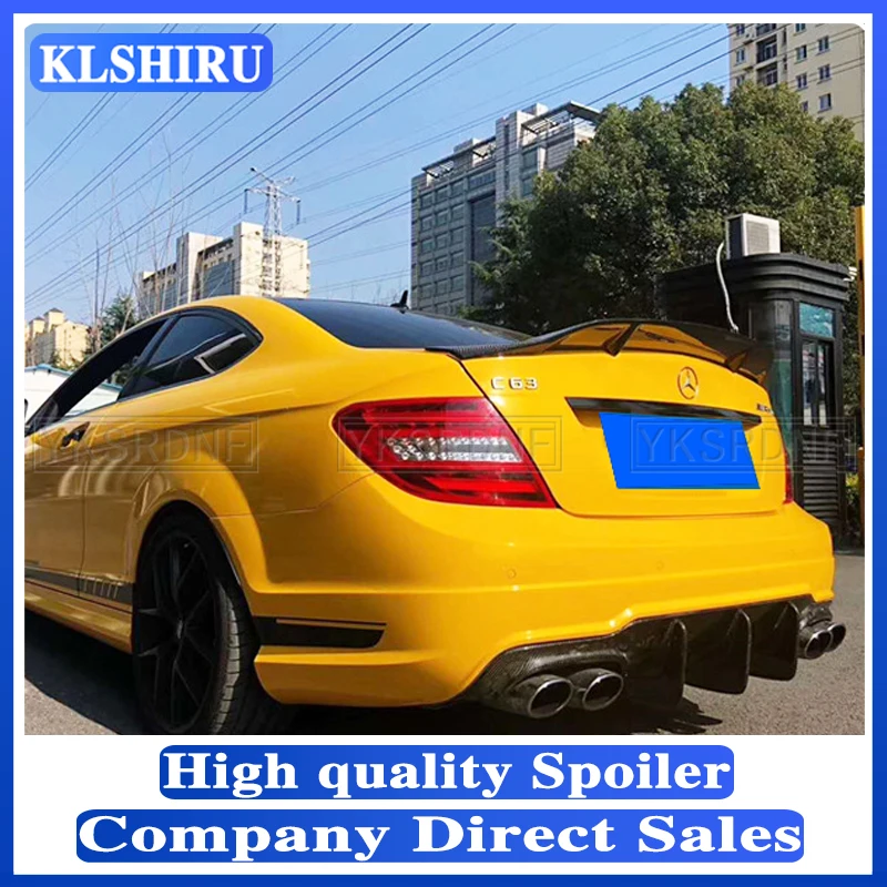 

Для Mercedes Benz W204 Coupe 2door C-class C180 C200 C63 2008-2014 спойлер из высококачественного углеродного волокна