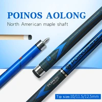 preoaidr poinos aolong pool cue maple shaft 1011 512 5mm tip xtc ferrule bullet quick joint pool cue stick play billiards kit