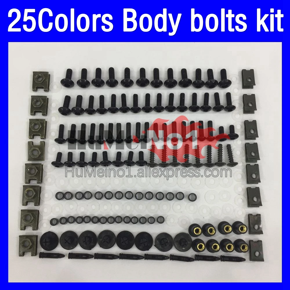 

268ps Fairing bolts full screw kit For YAMAHA YZF R1 1000 CC YZF-R1 YZFR1 09 10 11 12 2009 2010 2011 2012 Body bolt screws Nuts