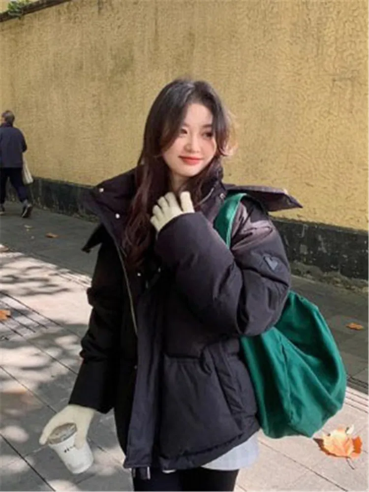 

Korean Loose Bread Clothing 2023 Winter New Fashion Short Down Cotton Coat Couple Clothing