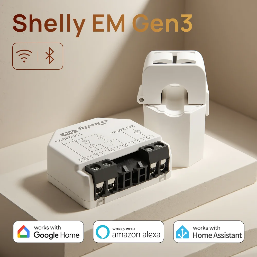 

Shelly EM Gen3 Монитор энергопотребления Wi-Fi