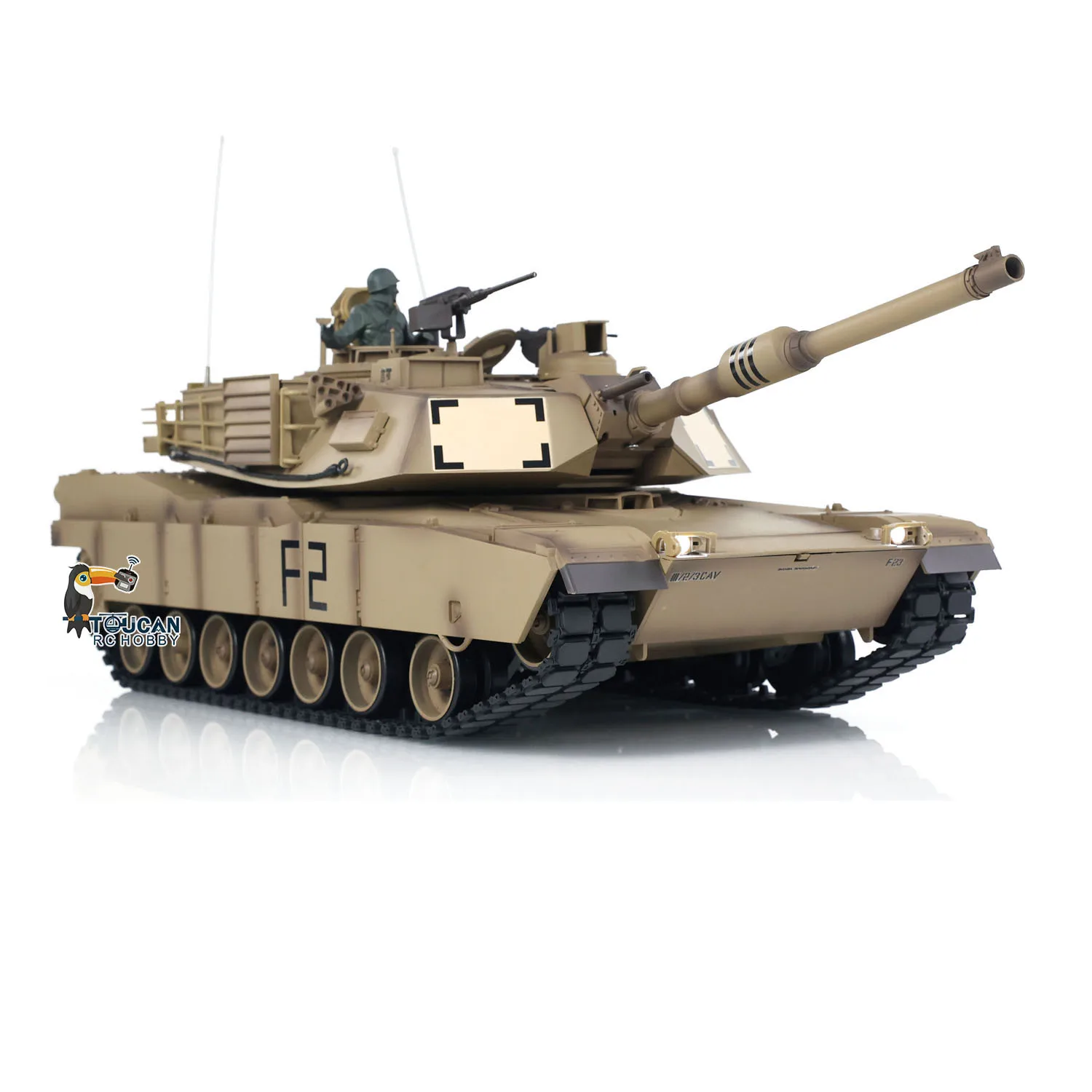 1/16 Heng Long M1A2 Abrams Танк с дистанционным управлением 3918 4 Звук двигателя 360 ° Башня