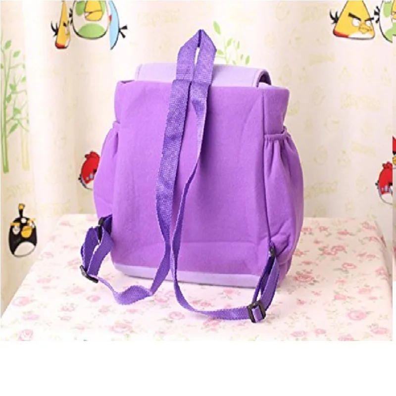 1pcs  Dora Explorer Backpack Rescue Bag with Map,Pre-Kindergarten Toys Purple for Christmas gift images - 6