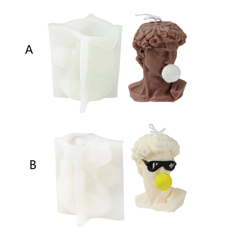 

Bubble David Decoration Candle Silicone Mold Resin Epoxy Polymer Clay Crafts DIY Ornament Jewelry Candle Making Tool