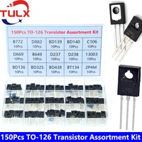 150pcs box to 126 transistor assortment kit b772 d882 bd139 bd140 c106 d669 b649 d237 d238 13003 bd136 bd235 bd438 bt134 2p4m