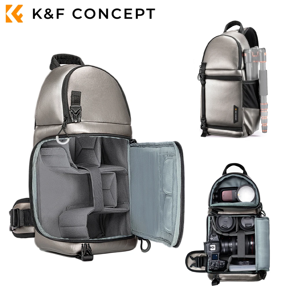 K &amp F Concept Сумка-слинг для камеры сумка через плечо водонепроницаемый рюкзак на
