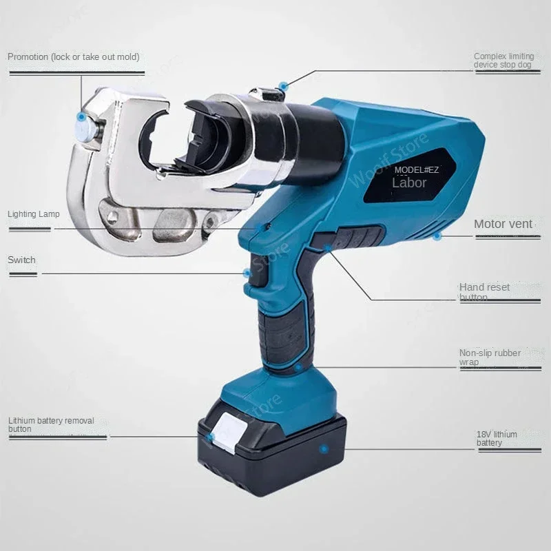 Фото EZ-300/EZ-400 Аккумуляторные гидравлические клещи Электрические гидравлические обжимные зарядные клещи по заводской цене №4