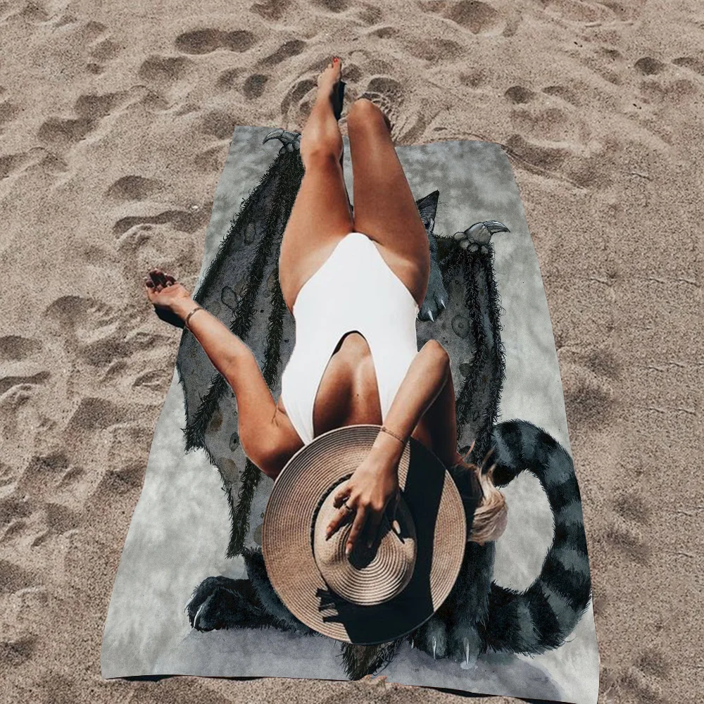 Пляжное полотенце с рисунком Мэгги ванделле Мультяшные милые летние детские