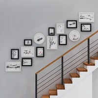 stairs photo frame on the wall corridor 15 piece set hanging pictures 5 7 10 inches simple and modern decorative paintings elk
