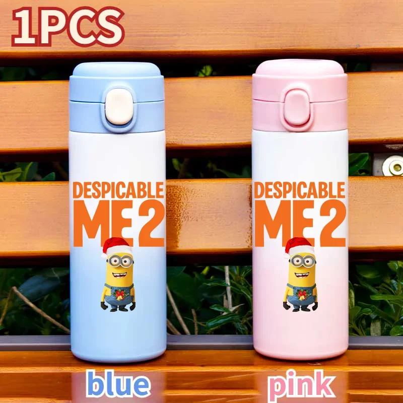 420 мл мультфильм миньоны 304 чашка для воды из нержавеющей стали офис герметичная