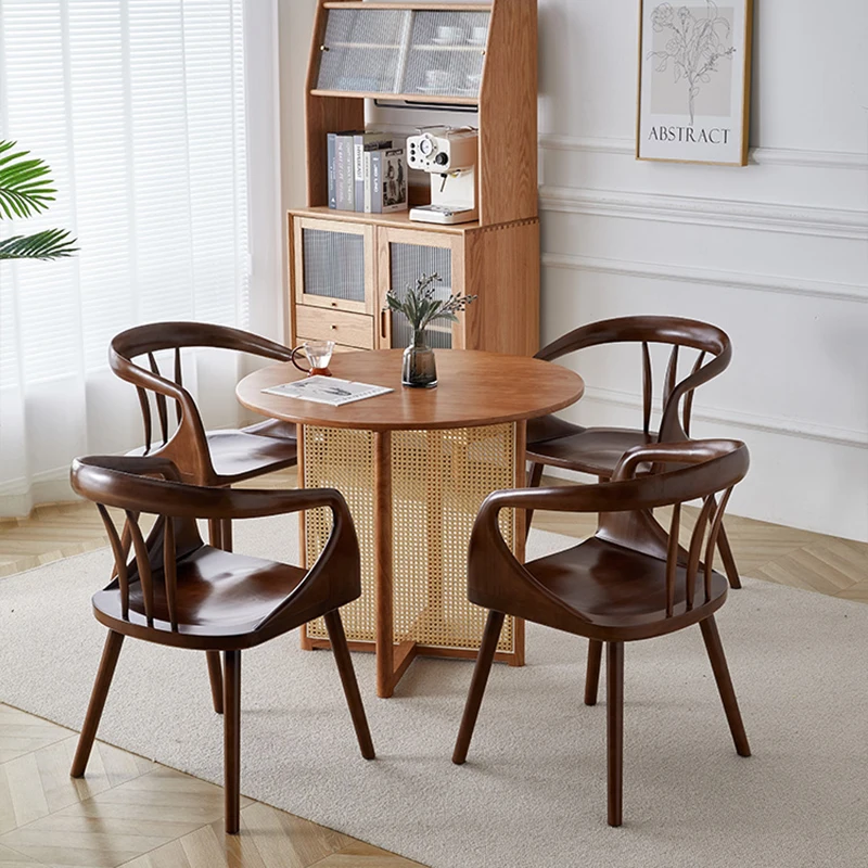 

Wood Space Saving Dining Chairs Nordic Modern Minimalist Designer Dining Chairs Living Room Sillas De Comedor Home Furniture