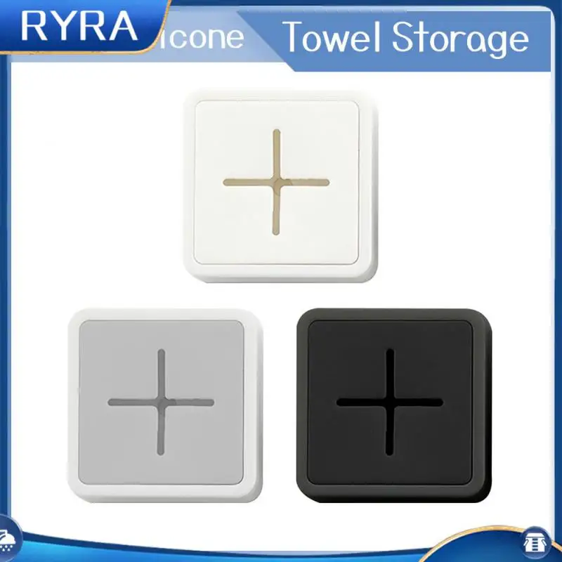 

Зажим для посудной ткани в ванную комнату, держатель для полотенец из силикагеля без отверстий, крючок для хранения кухонных гаджетов, самоклеящийся стеллаж для хранения