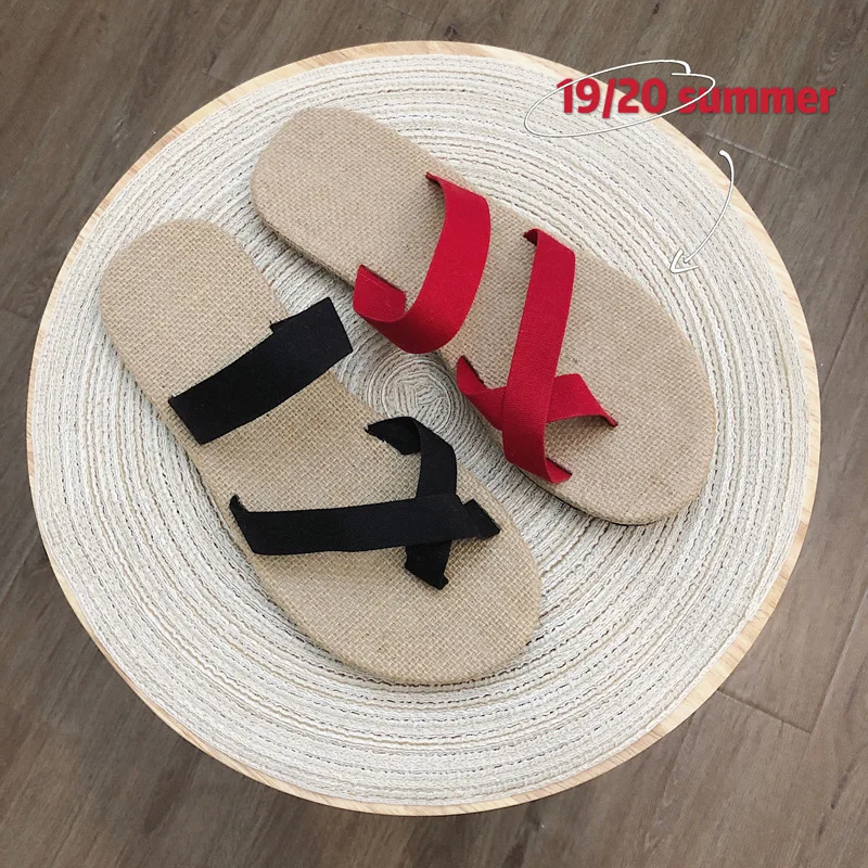 Мужские летние сандалии повседневная обувь в китайском стиле льняные тапочки