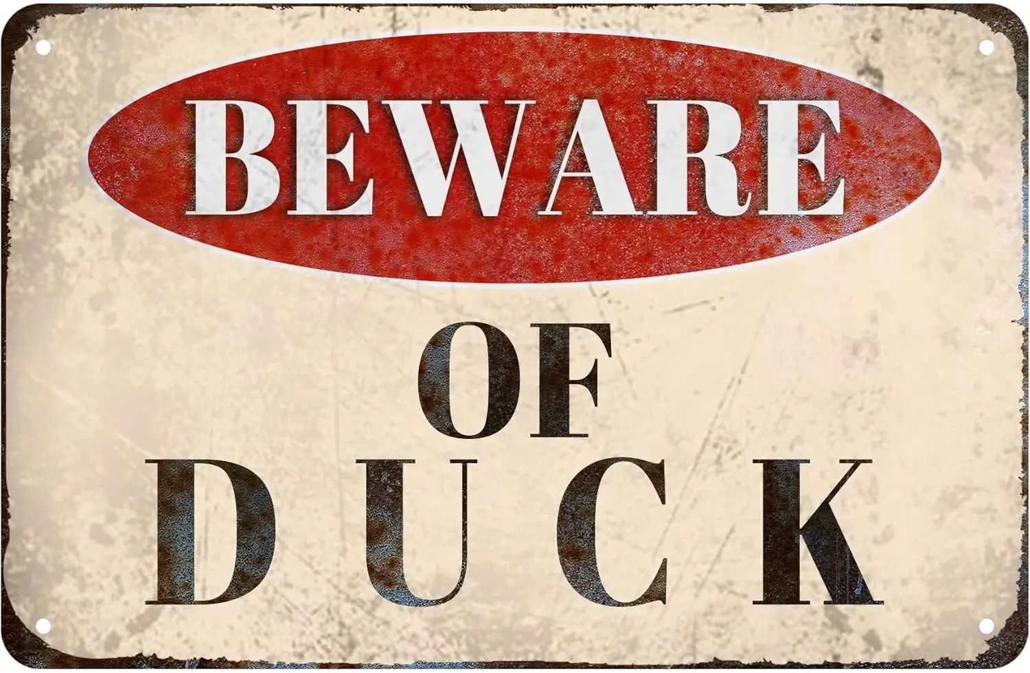 Забавный Metl Sgn Bewre of Duck Ретро для магазина Frm Rnch Cfe Grge Домашний декор 8x12 nch