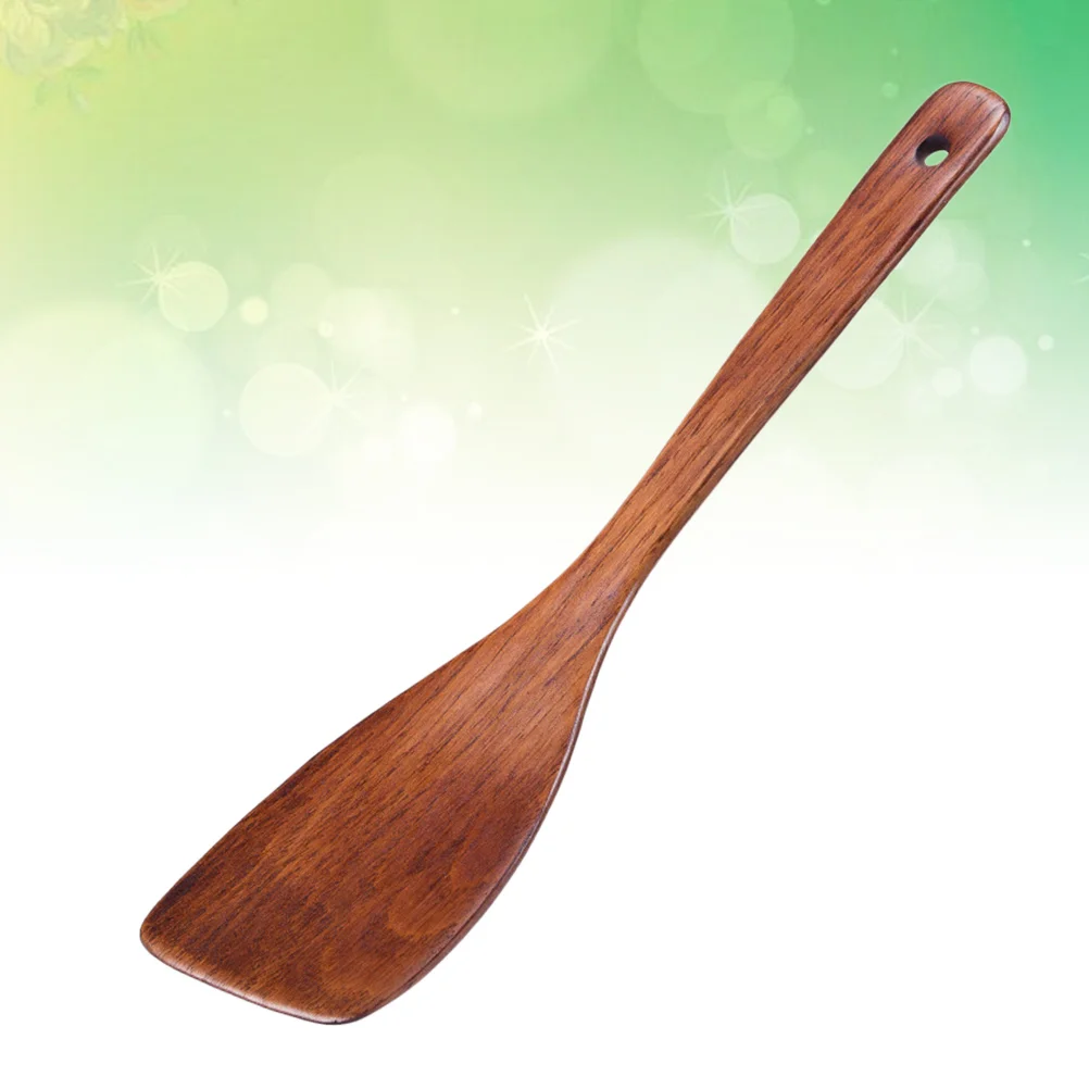 

Spatula Cooking Wooden Wok Wood Angled Stick Bamboo Non Utensils Griddle Pan Chinese Turner Flipper Frying Egg Heat Resistant