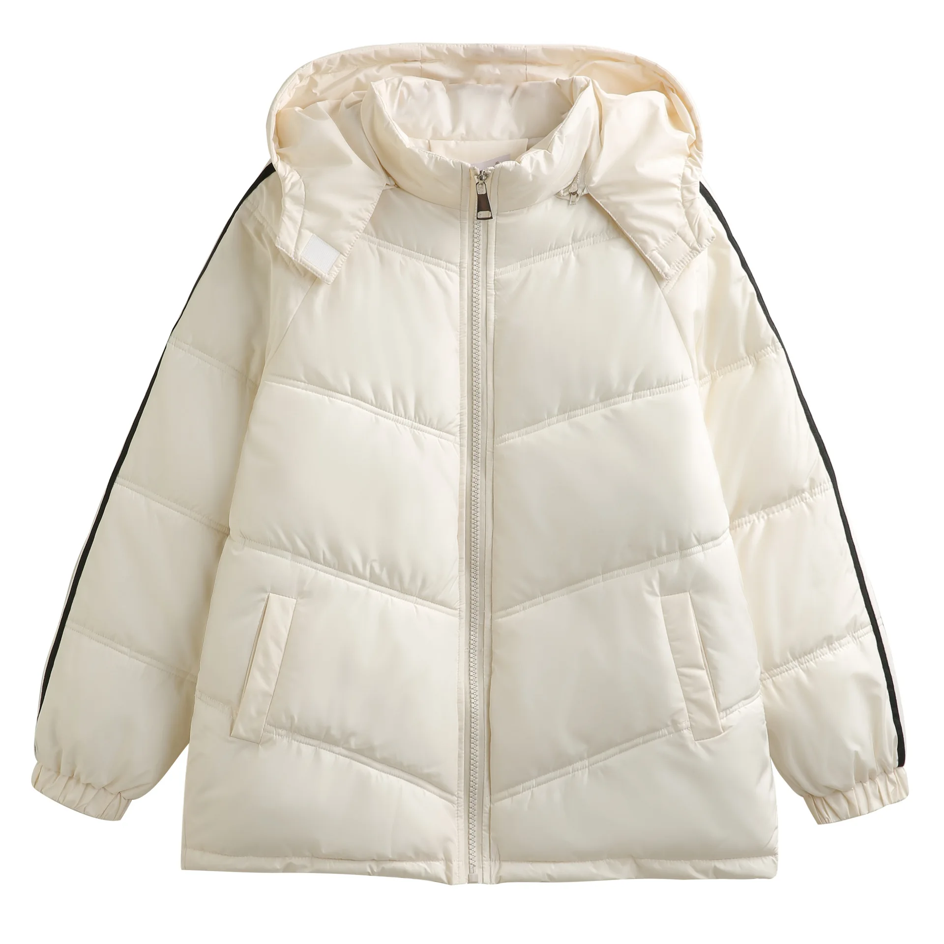 Women's Cotton Jacket 2022 Winter White Loose Hooded Jacket Warm Ladies Down Jacket Korean Version Of The Fashion Ladies Jacket