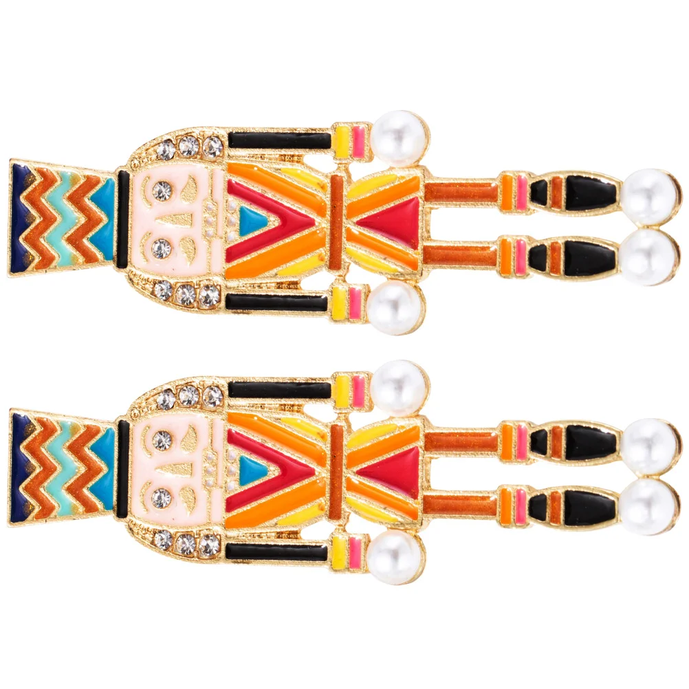 

Earrings Christmas Nutcracker Jewelry Dangle Gift Winterdrop Holiday Ornament Hoop Stud Enamel Ear Womendecorative Jewelries