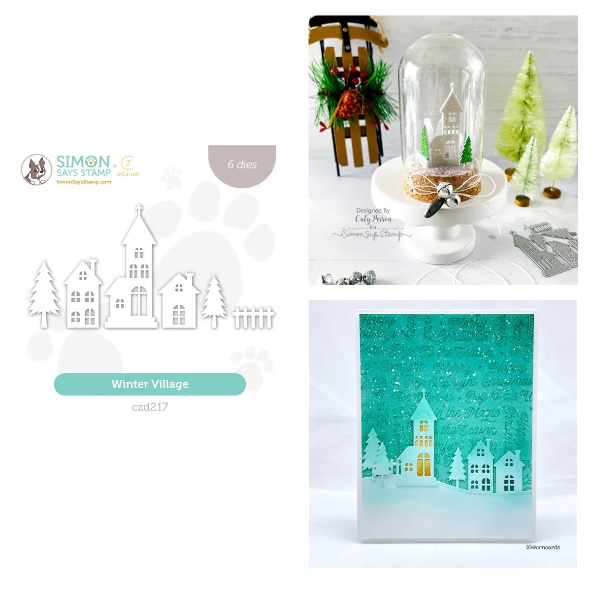 

Winter Village Metal Cutting Dies for Making Card Scrapbook Embossed Paper Album Diy Craft Knife Mould Template Decoration