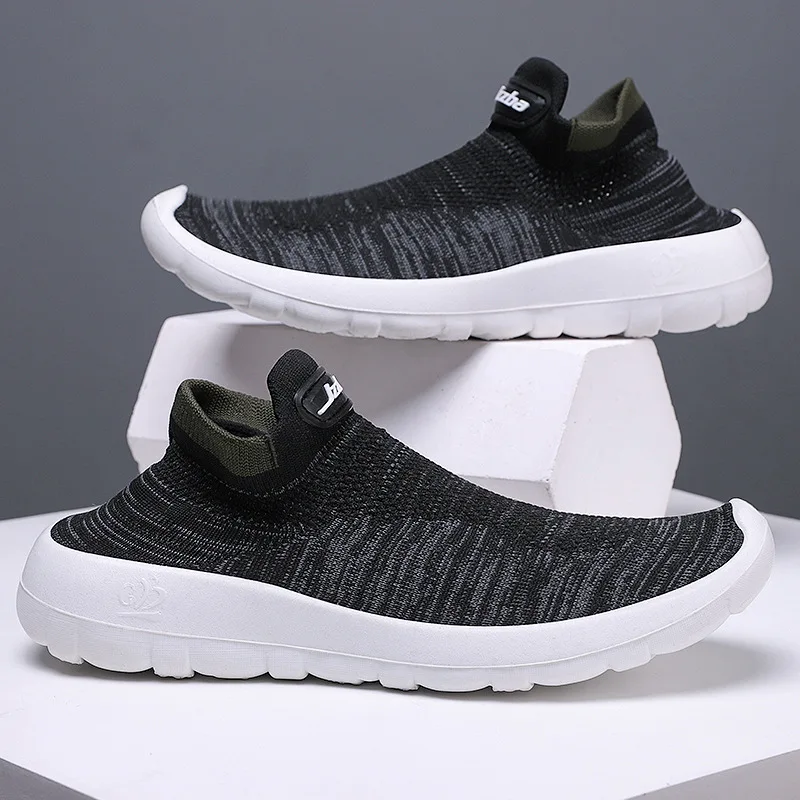 

xiaomi Sock shoes new foreign trade shoes polyurethane high elastic flying woven couple shoes soft soled casual sports shoes