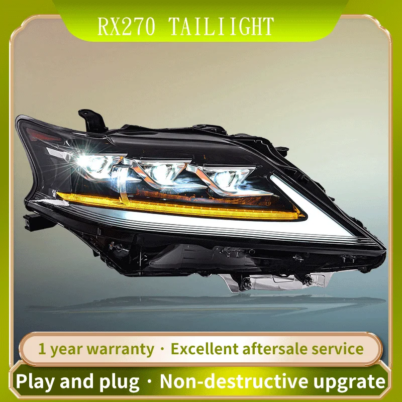 

Car Lights For RX270 RX350 RX450 2009-2015 LED Auto Headlight Upgrade Projector 3 Lens Matrix Dynamic Frontlight Accessories